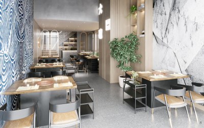 现代火锅店3D模型下载